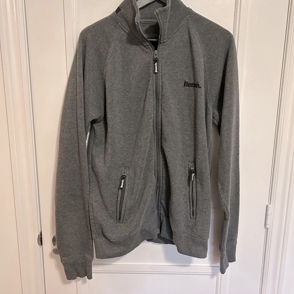 BENCH Jacket, Grey, Fleece, Men’s Size XL